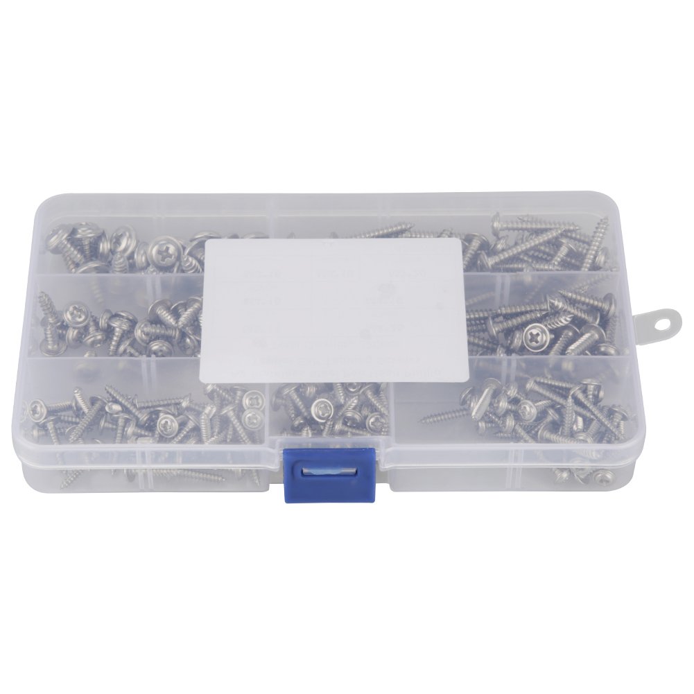 Self Drilling Screws, 220pcs M3 M4 M5 304 Stainless Steel Self Tapping