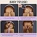 Teenitor 4pcs Pony Tail Hair Tools: 2 Pairs Pony Styling Loop, Pull Through & French Braiding Accessories for Women & Girls - Light Purple/White