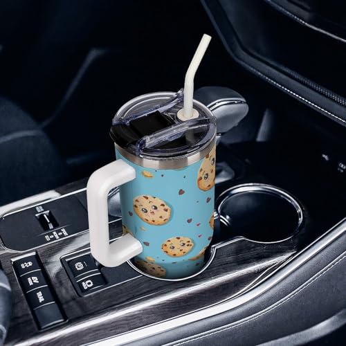 Termo de 40 oz de galletas de alta calidad, botella de agua duradera 7