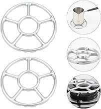 Multifunctional Gas Rings Reducer - Stainless Steel Wok Support Rings, Non-Slip Stove Trivets, Milk Pot Holder, Universal Gas Stove Rack for Kitchen, Tea Kettles, Coffee & Espresso Makers (2)