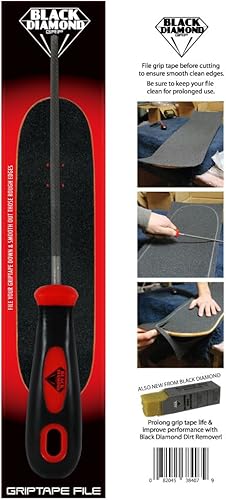 Miniatura 2 de Black Diamond Grip Cinta Archivo Skateboard Grip Cinta Aplicación Herramienta de Skate