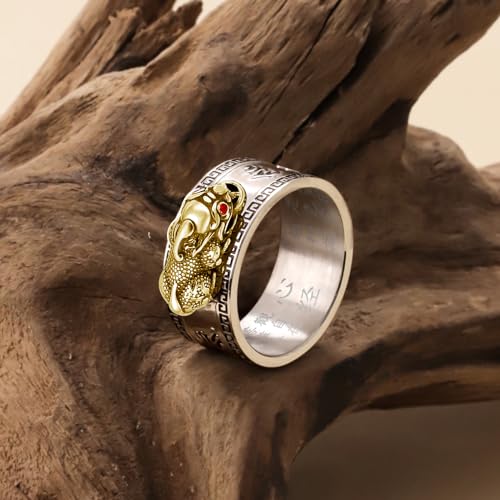 Image of Feng Shui PiXiu Mantra Ring - Lucky Wealth Jewelry
