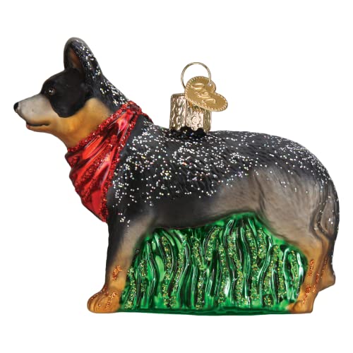 Old World Christmas Australian Cattle Dog Glass Blown Ornament for Christmas Tree, Handcrafted Holiday Decoration, Dog Collection by Old World Christmas - Used condition - US$6.18