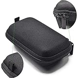 Case Star Black Color Rectangle Shaped Hard Earphone Headset EVA Case for MP3/MP4 Bluetooth Earphone Earbuds with Mesh Pocket, Zipper Enclosure, and Durable Exterior+ Case Star Velvet Bag (Rectangle Earphone Case - Black)