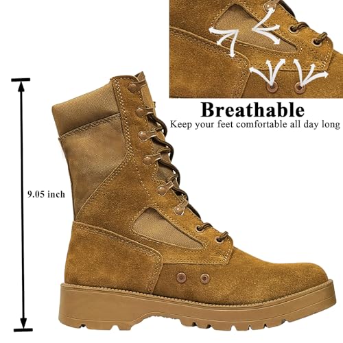 Mens Military Tactical Boots Man Lace Up Hiking Work Army Boots Outdoor Men Combat Shoes4