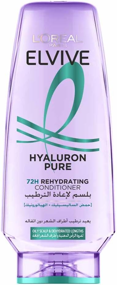 L’Oréal Paris L'OREAL Elvive Hyaluron Pure Conditioner For Oily Scalp & Dehydrated Lengths - 200ml