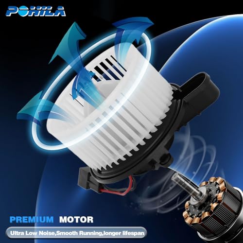 Image of 700251 HVAC Blower Motor with Fan for Mazda 6 2002-2013 | Ford F250 F350 F430 F550 Super Duty 2011-2016, Replace# BC3Z19805C 700251 BC3Z19805B