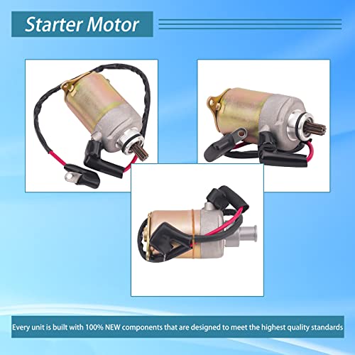 Image of Starter Motor for GY6 49cc 50cc 125cc 150cc Scooter ATV Quad 4 Wheelers Scooter 139QMB Moped ATV Go Karts TAOTAO SUNL ROKETA Tank Baja Scooter Icebear Roketa 152QMI 157QMJ Engine Jonway