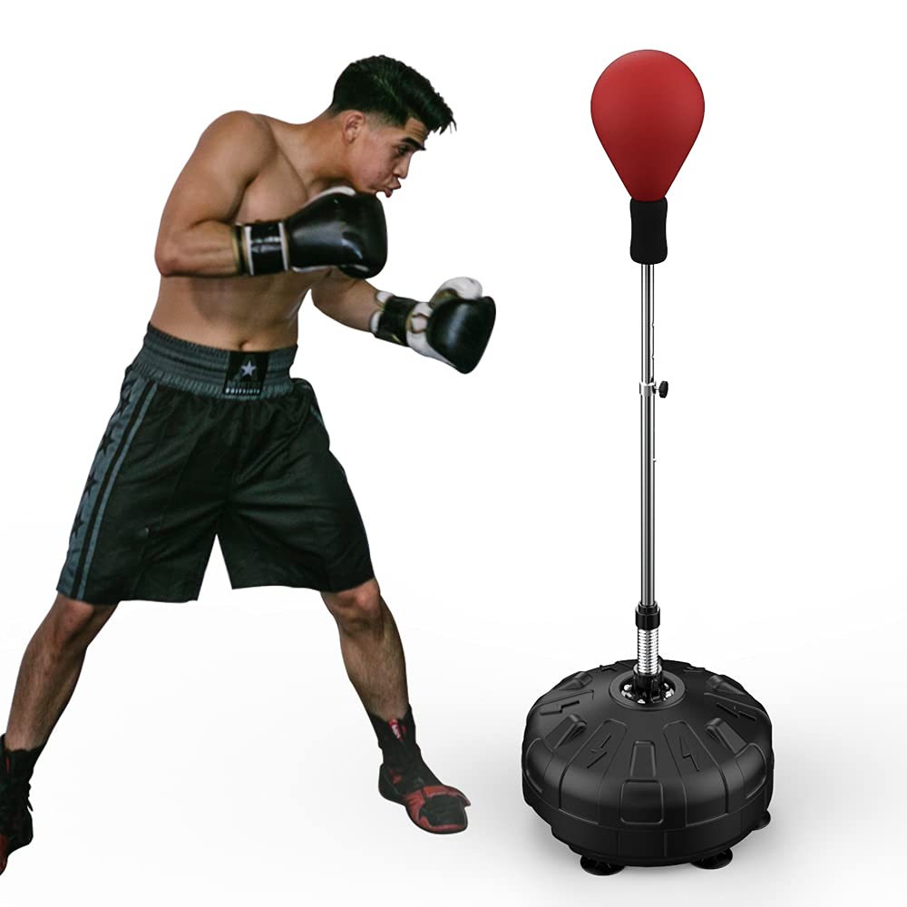 Buy Speed Punching Bag with Stand, Adjustable Reflex Bag, Freestanding