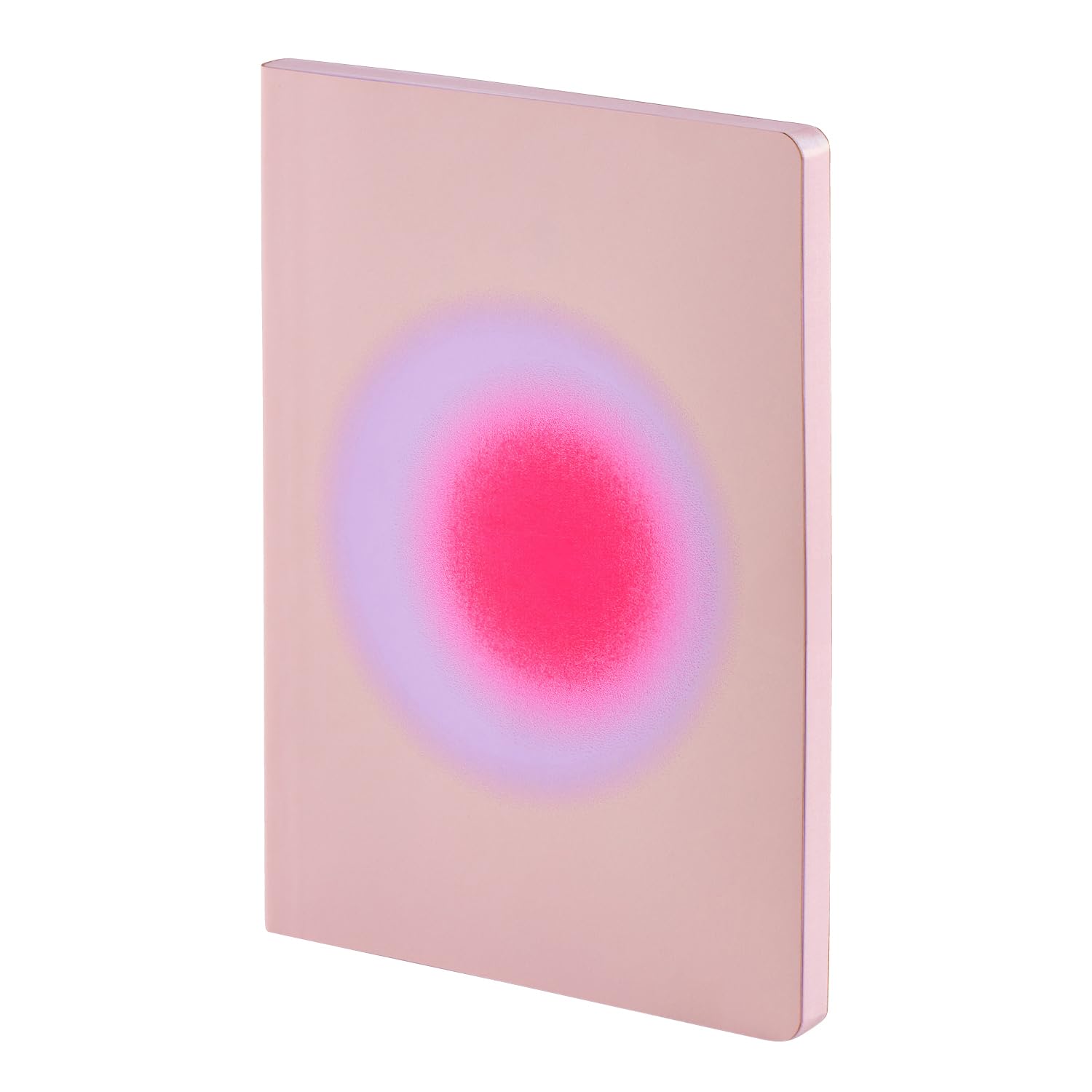 Nuuna Notizbuch A5+ | Colour Clash L Light - Trance Pink | 3,5 mm Punktraster | 176 nummerierte Seiten | 120 g Premium-Papier | Leder rosé | nachhaltig produziert in Deutschland