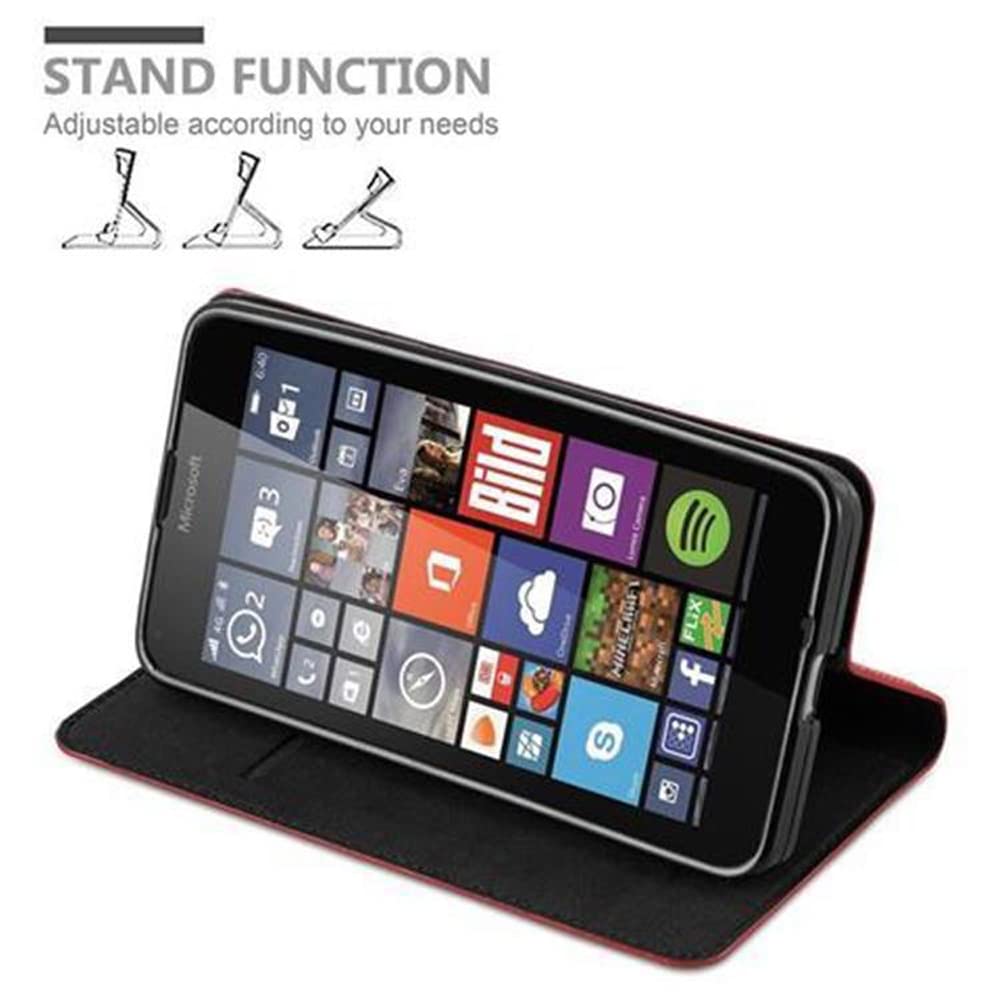Custodia Portafoglio Per Nokia 1 (2017) In Rosso Mela: Con Vani Carte E Chiusura Magnetica - Cadorabo - 3