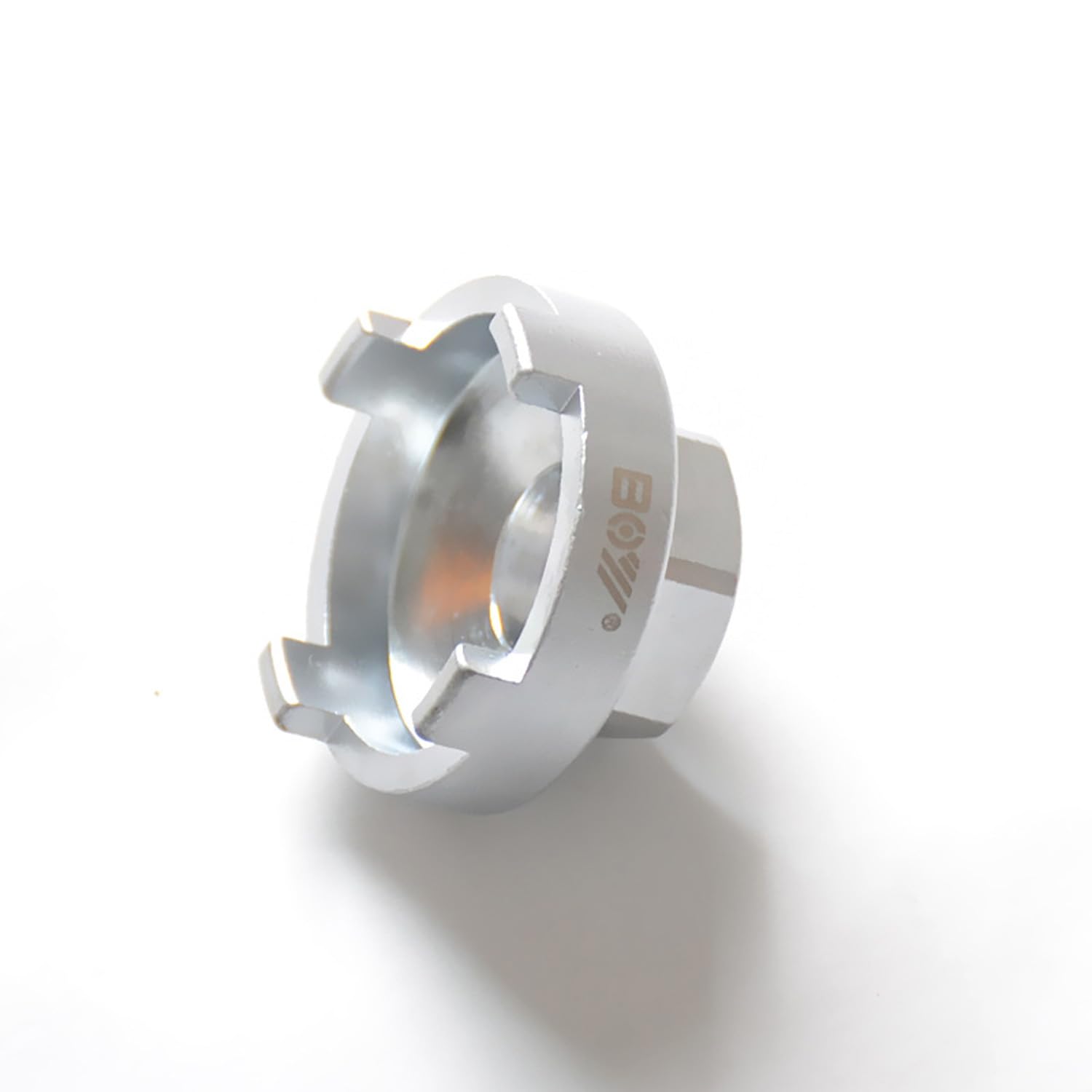 Sprocket Puller Tool BMX 4 Notch, Bike Single Speed Freewheel Removal Tool, Essential Bike Fixing Tool for Single Speed Flywheel, Silver