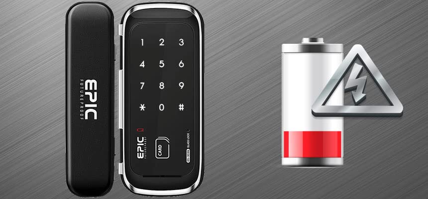 EPIC ES-303G Smart Door Lock with low battery indicator