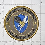 US Army ASA Army Security Agency Vigilant Always Patch Glue-On or Hook