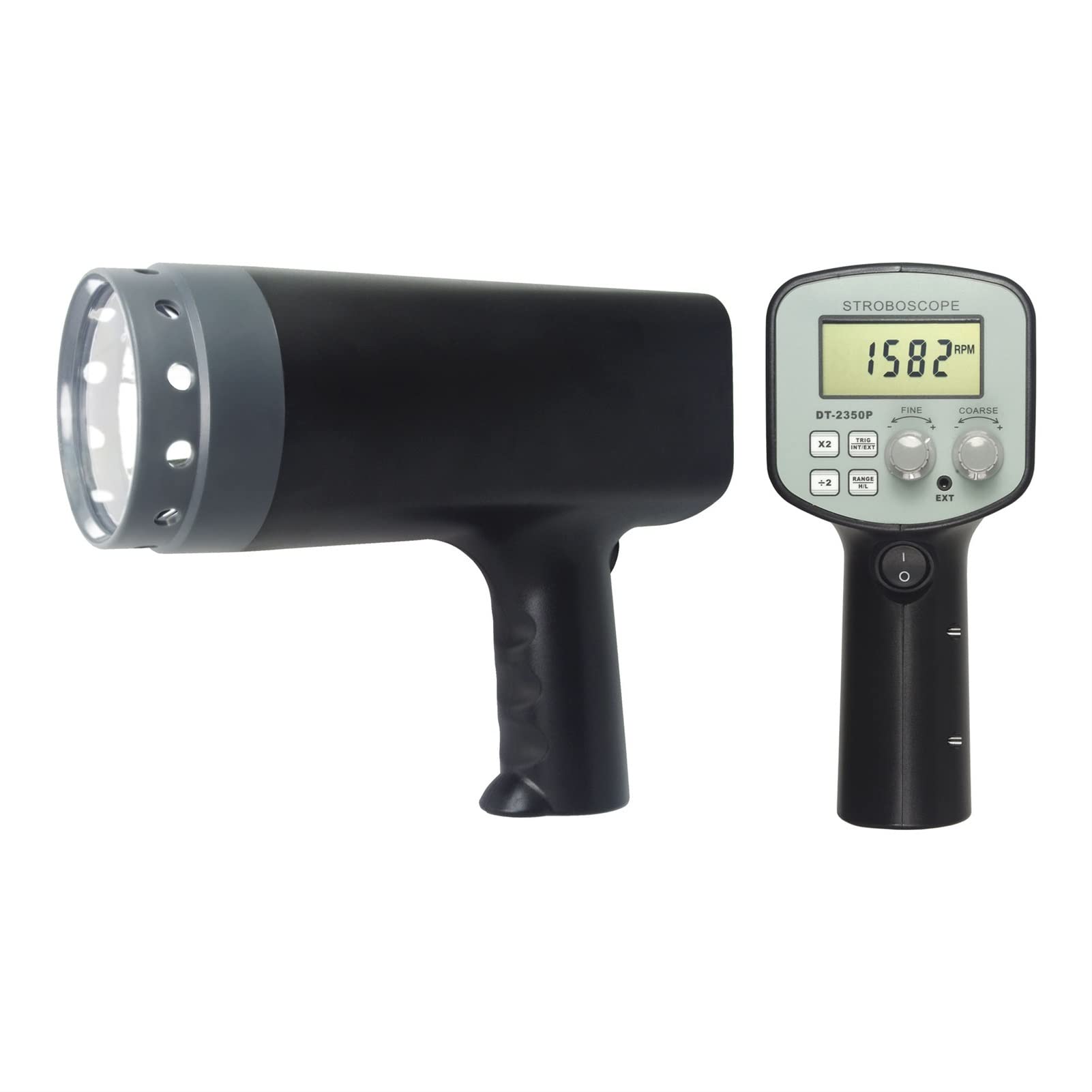 LNHHG Digital Handheld Stroboscope Digital Handheld Stroboscope DT2350PD Non Contact Meter Strobe Tachometer 50~30,000 FPM For Printting Spinning Gear