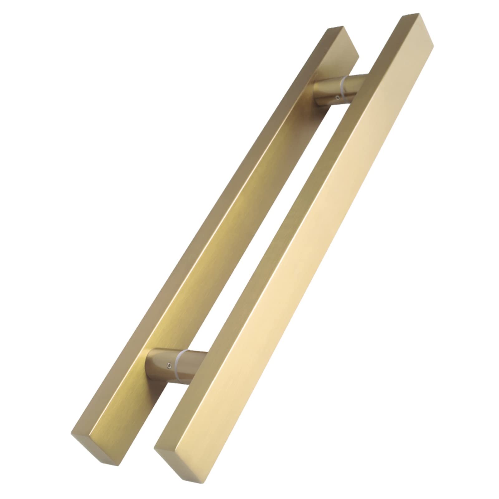 Adgcfkop Gold Shower Door Handle, Door Handle Sliding Door Handle Pull Push,Stainless Steel Hardware Set With Install Fitting Industrial For Interior Exterior Sheds Bathroom(,40Cm/15.7In)