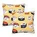 KTQUZCLF Wiele poszewek na poduszki do sushi jedzenia 40 cm x 40 cm opakowanie 2 poszewki na poduszki, kwadratowe poszewki na poduszki do salonu na sofę do sypialni