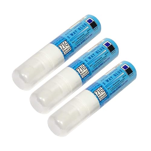 3 bolígrafos de pegamento, sistema de memoria Zig con calidad de archivo para libros de fotos, álbumes de recortes, relieve, fanáticos de la boda