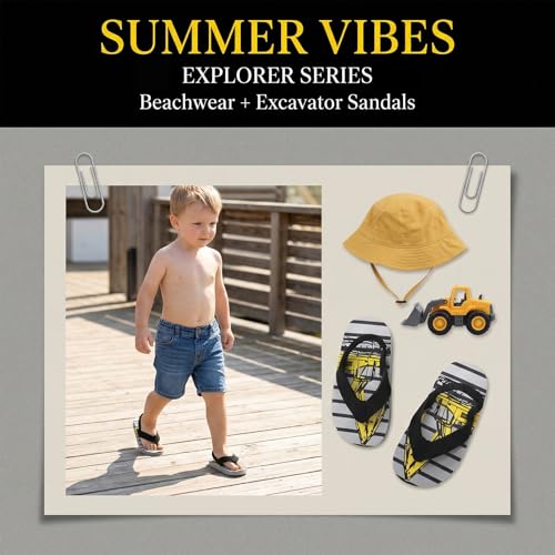 Image of Boys Girls Strap Flip Flops Sandals Cute Cartoon Unicorn Shark Toddler Flip Flop Kids Pool Beach Flat Slide Summer Water Shoes