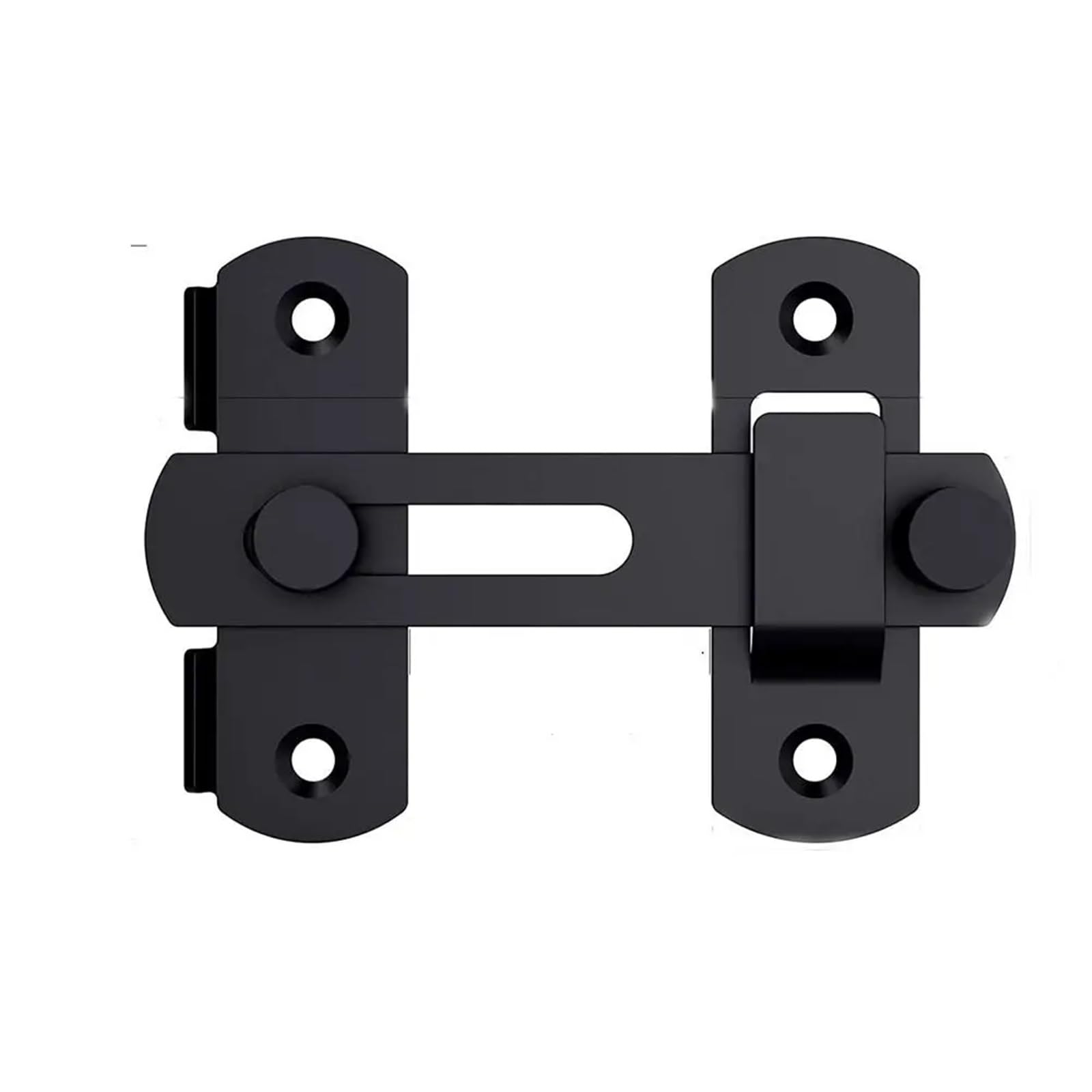 Loquet de portail robuste anti-corrosion lot de 10 verrous noirs pivotants à 180°