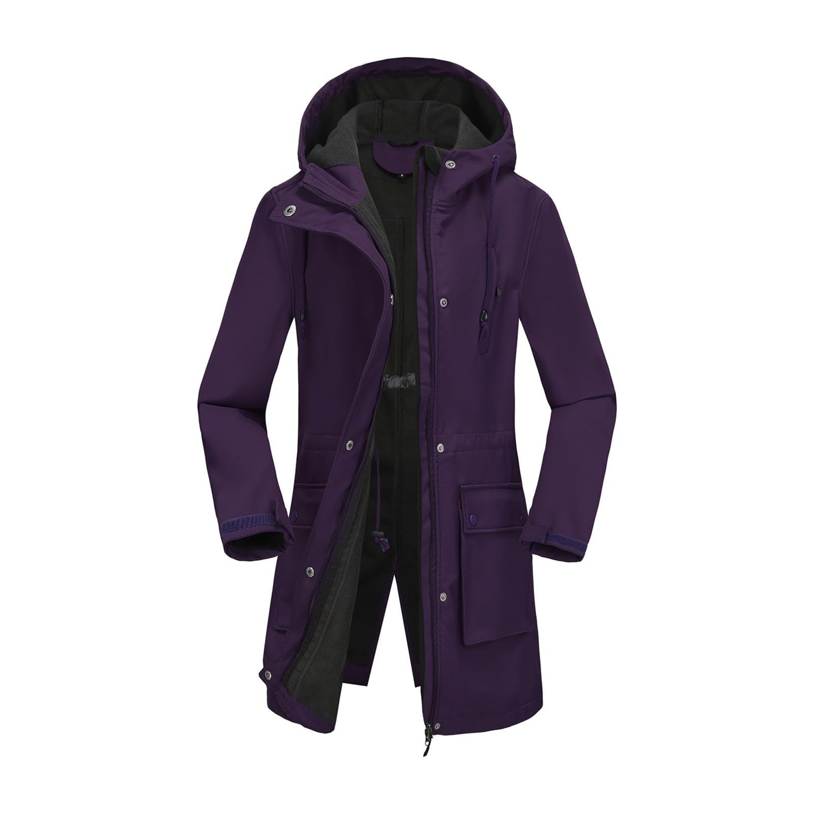 Chubasuero Mujer Impermeable Transpirable Ligero Cortavientos Con Capucha Chaqueta Softshell Abrigo Funcional Informal Chubasquero Con Cremallera Completa Al Aire Libre Para Running, Senderismo