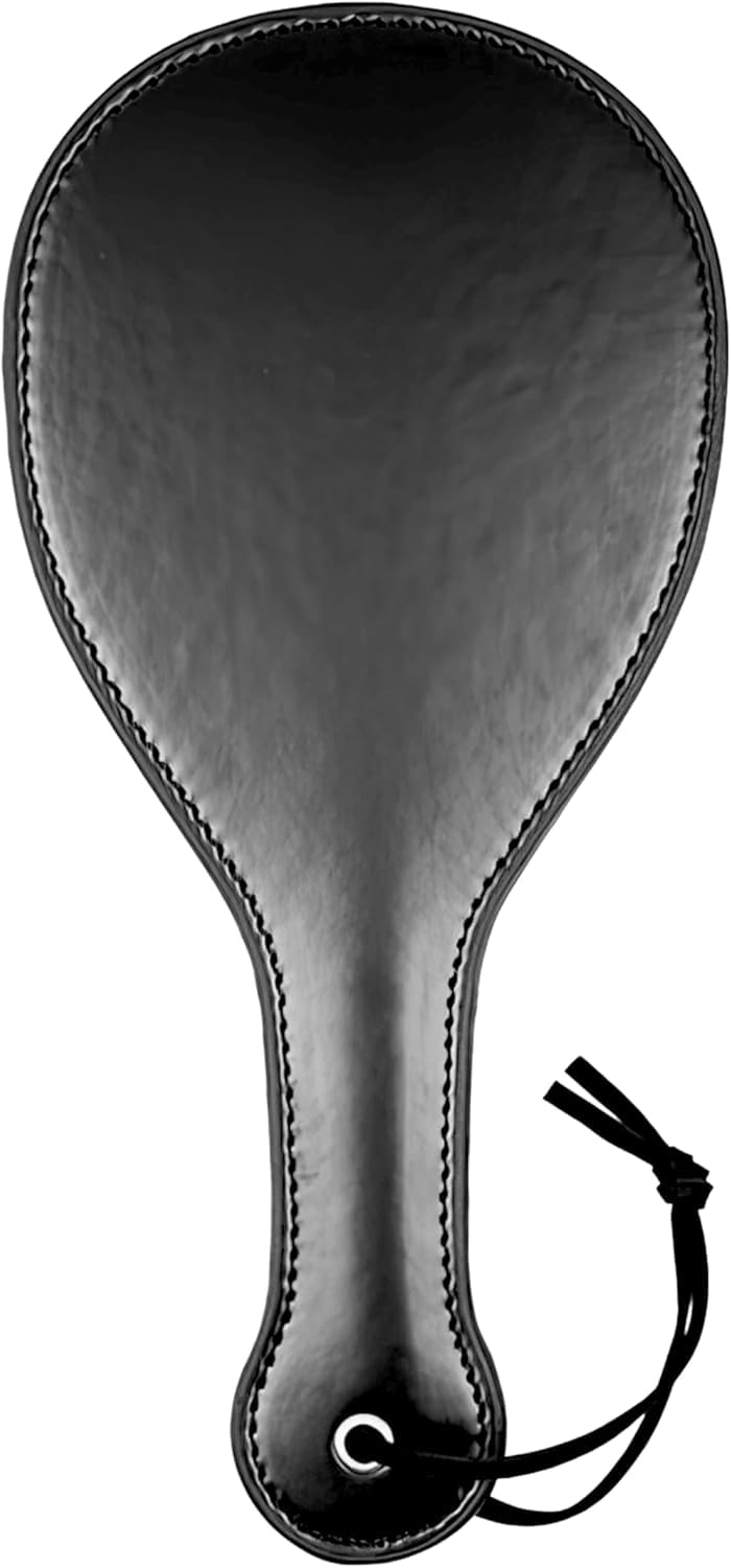 Riding Crop Leather Horse Whip for Equestrian Sports Costume Accessories Round Black 10.6 inch