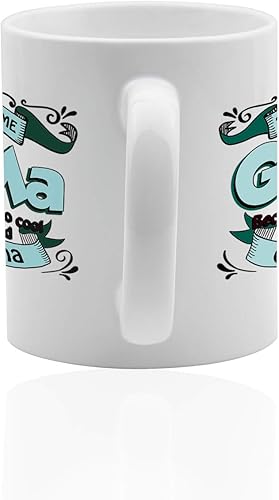 Miniatura 2 de Taza G-MA 11 oz. taza de cerámica blanca. Taza de café Gma.