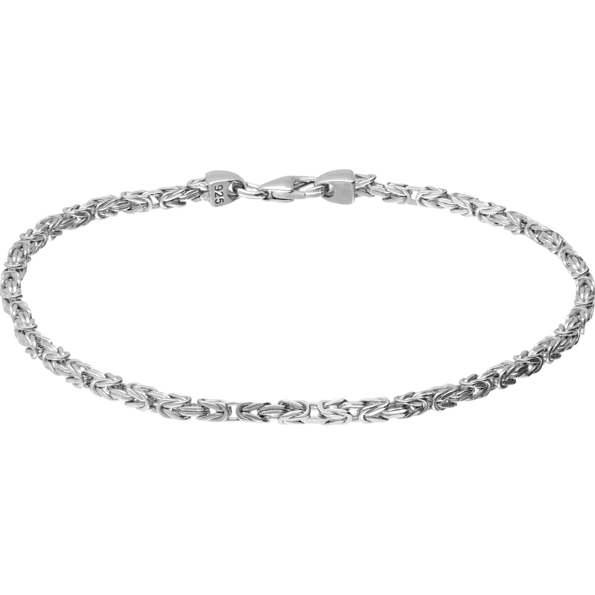 FILANGO 925er Silber Königsarmband rhodiniert/vergoldet - Goldfarben, Silberfarben