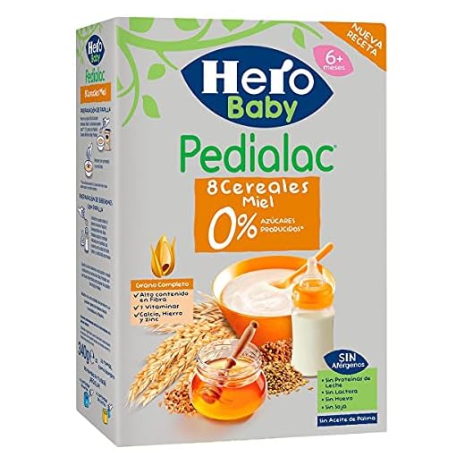 Hero Pedialac 8 Cereales miel 0% Azúcares 340 g