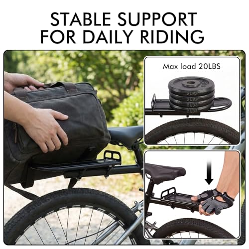 Adjustable Bike Cargo Rack Quick Release