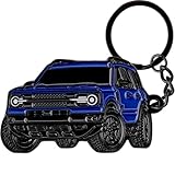 TECTICO For 2024 Bronco Sport Keychain Accessories, Fob Cover, Compatible with Bronco 2021 2022 2023, Base, Big Bend, Black Diamond, Outer Banks, Wildtrack, Badlands, Raptor, Velocity Blue