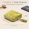 Travel Jewelry Case, Accordion Jewelry Pouch with Zipper Closure, 6-Layer Flat Jewelry Organizer for Tangle-Free Jewelry Storage,Soft Chenille Jewelry Pouch for Traveling - 6