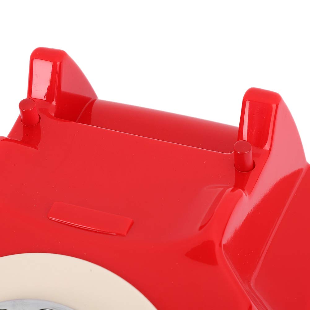 Asixxsix Telefono Antico Vintage Telefono da Scrivania di Alta qualità per Hotel Microtelefono con Composizione retrò per Fan Stile Vecchio Stile Materiale ABS Rosso