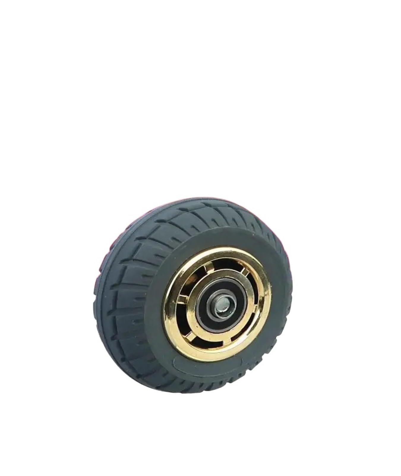 1 piece 5 inch casters heavy duty silent wheel rim beacon fire rubber single flat drive push