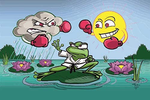Drapeau de grenouille météo U24 150x250 cm grand format résistant