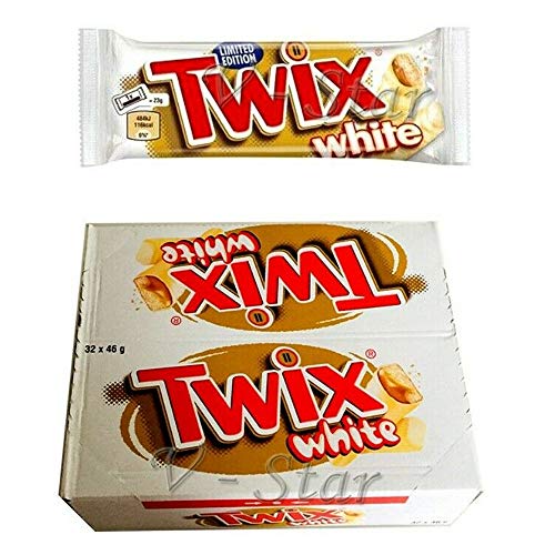 32 TWIX WHITE LIMITED EDITION CHOCOLATE BARS FULL BOX (32 X 46g) ORIGINAL