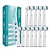 Produktbild Ersatz Aufsteckbürsten, kompatibel mit Braun Oral B Precision Clean elektrische Zahnbürste, 12 Pack mit 4 Hygienekappen