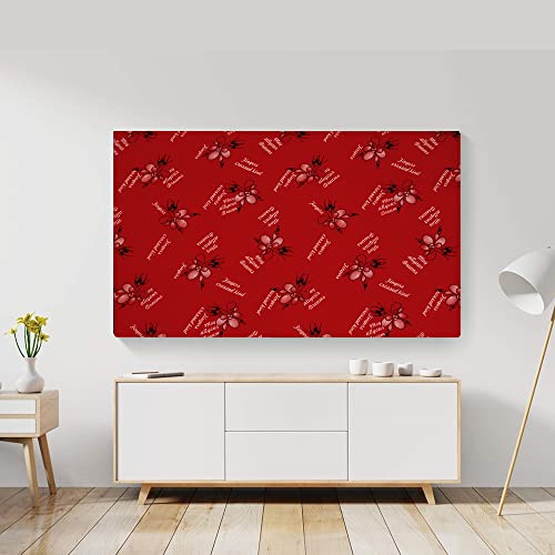 Image of Glassiano Marigold Dustproof Printed 43 inch LED TV Cover Screen Protector Compatible for All Models, Print 34