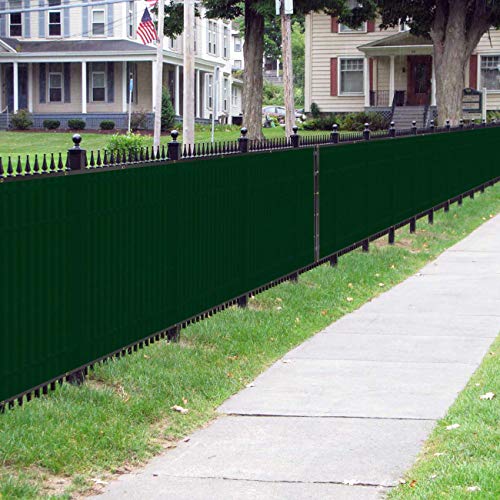 Sunnyglade 6 feet x 50 feet Privacy Screen Fence Heavy Duty Fencing Mesh Shade Net Cover for Wall Garden Yard Backyard (6 ft X 50 ft, Green) - Image 6
