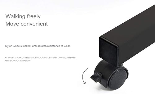 Miniatura 58 de SogesGame Mesa auxiliar de 31.5 pulgadas con ruedas, mesa auxiliar de aperitivos con ruedas, mesa auxiliar móvil fácil de montar para laptop, roble,