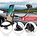 volport Windshield Car Phone Mount, Gooseneck Flexible Cell Phone Holder for Car Window, Universal 360 Degree Rotation Long Arm, Windscreen Suction Cup Cradle with Anti-Shake Stabilizer for iPhone