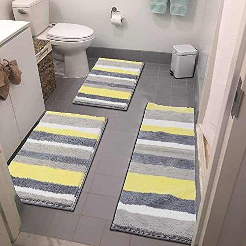 Brighten Up Your Bathroom with a Yellow Bath Rug Set
