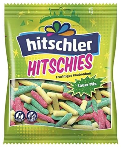 Sour Mix - Bonbons Hitschies Sauer Mix - Délicieuses Friandises Surprises aux Saveurs Intenses, Idéales pour les Amateurs de Gourmandises, Parfaites pour les...