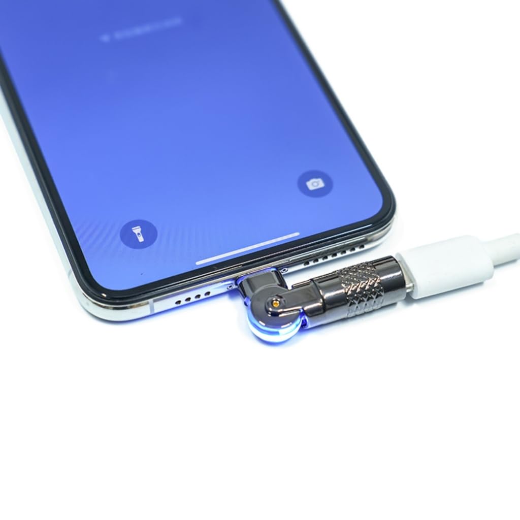 Obrotowy adapter ładowania USB do słuchawek konsol do gier obrót o 90°