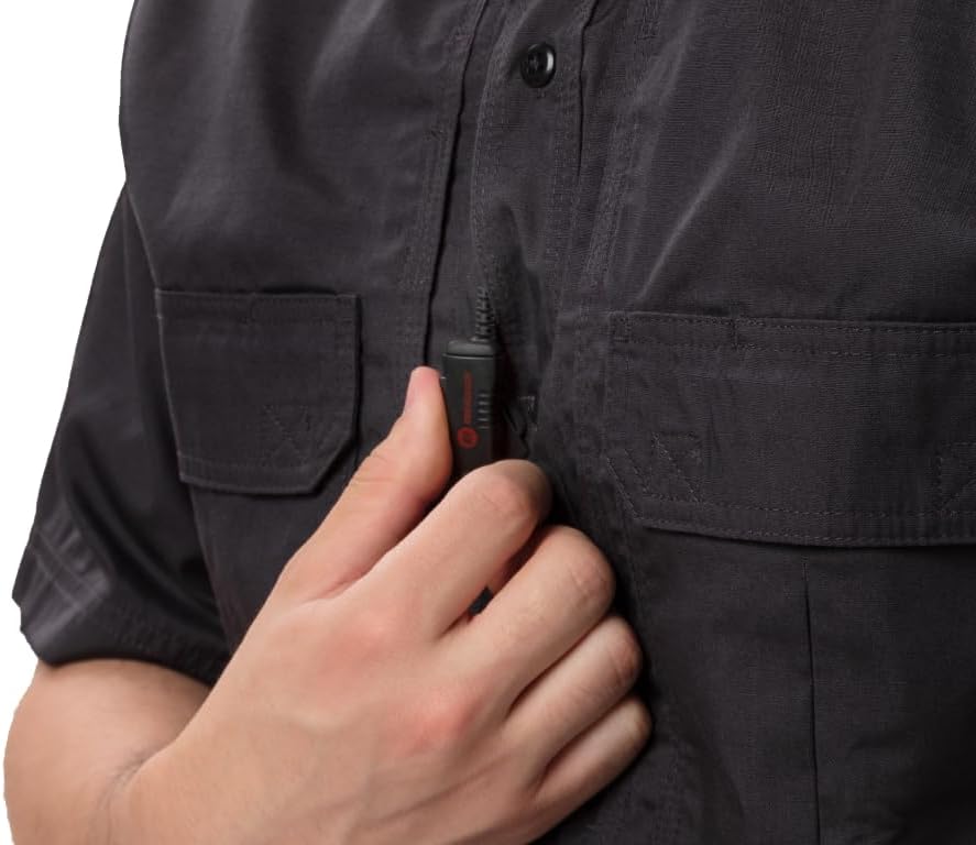 EH Acoustic Tube Earpiece/Headset with PTT and Mic for Motorola, Kenwood, Vertex, Horizon walkie Talkie radios. Surveillance Kit. One-Wire eartube Headset. (for Harris XL with Quick Connect)