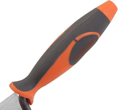 Miniatura 6 de KSEIBI 281470 Paleta de ladrillo de cubo estrecho con mango de goma, punta cuadrada, paleta de albañilería (8 pulgadas-7.874 in)