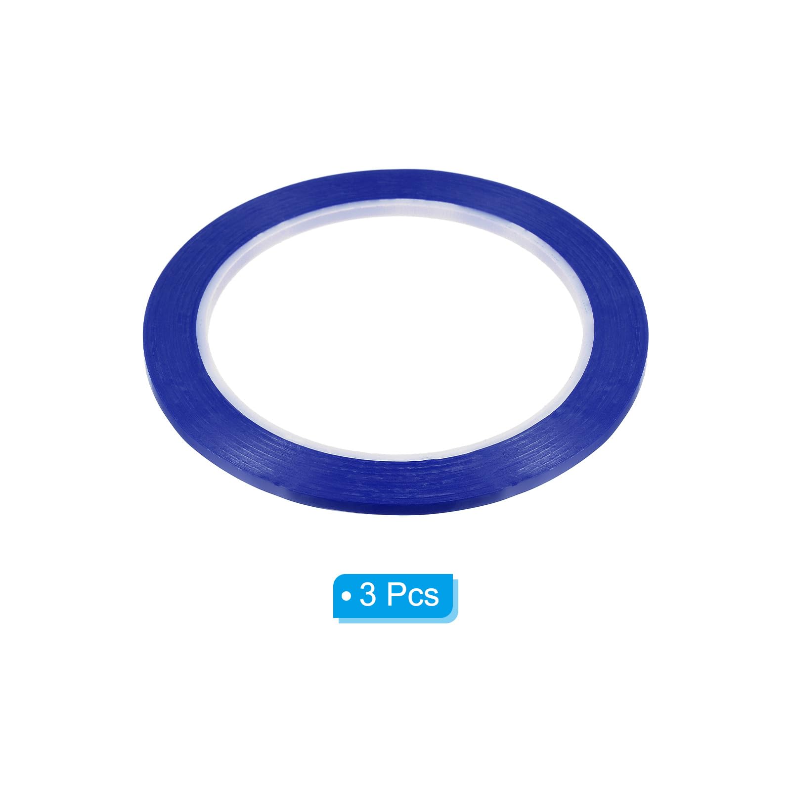 PATIKIL Whiteboard Tape 2mm X 66m, 3 Pack Thin Dry Erase Tape for Graphic Chart Marking DIY Art Blue - Image 3