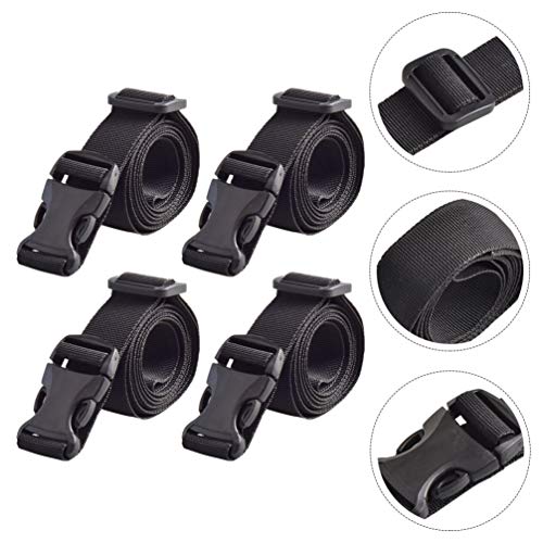 4 peças de correia ajustável para bagagem com fivela de encaixe e cinto de viagem acessórios para co