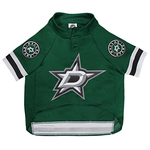 Image of NHL Dallas Stars Jersey for Dogs & Cats, Large. - Let Your Pet be a Real NHL Fan!