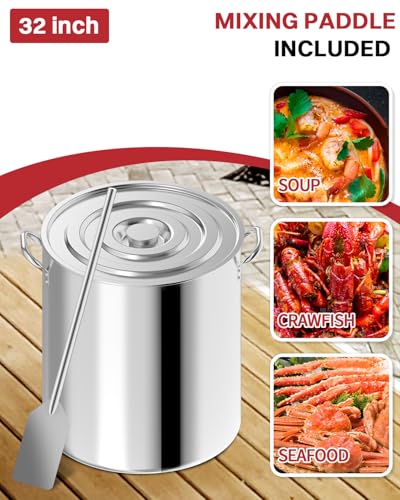 120QT Stainless Steel Seafood Boil Pot